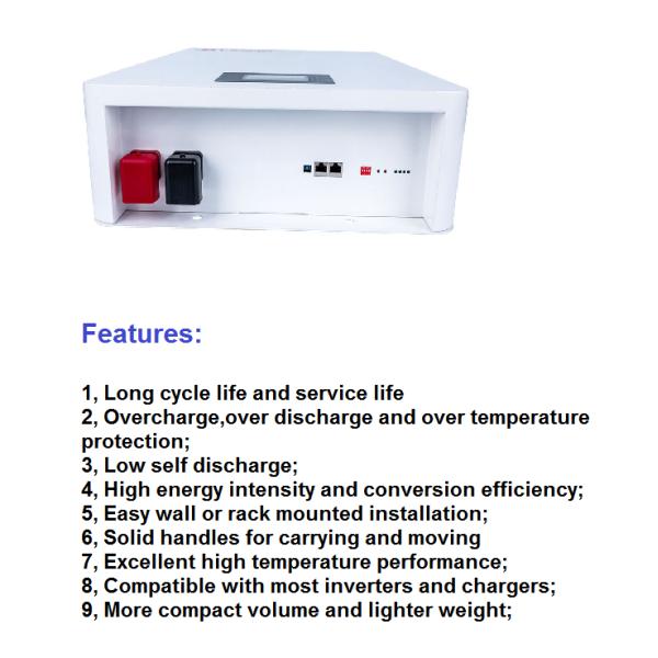 Батарея цикла батареи 48V 100Ah 12V Powerwall пакета литий-ионного аккумулятора Lifepo4 установленная стеной глубокая для домашнее жилого