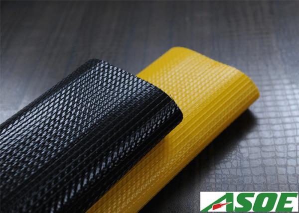 10 Bar Flat PVC Pipe , PVC Flat Hose Pipe With Circular Woven Polyester Jacket