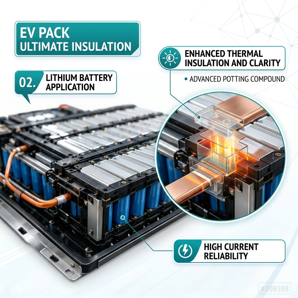 Two-Part 2.0 W/m·K Thermal Silicone Encapsulant for Power Supplies & Inverters