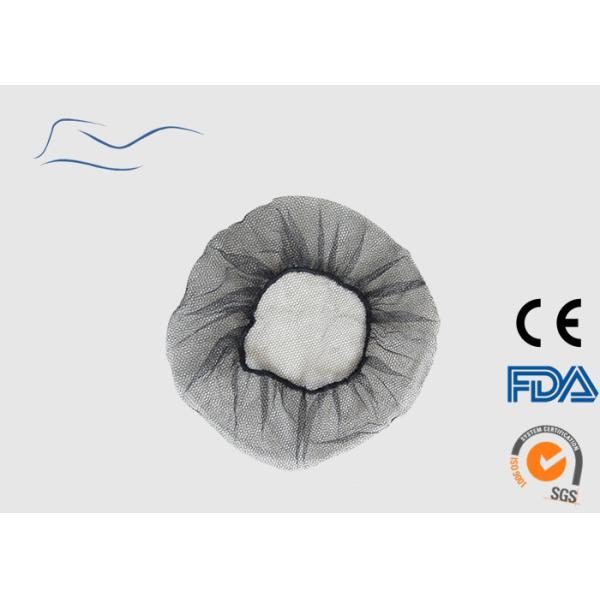 Eco Friendly Kitchen Hair Nets , Disposable Food Hygiene Hair Nets CE Cetificate