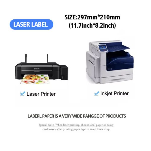 Holographic A4 Vinyl Sticker For Laser Inkjet Label Sticker Printer