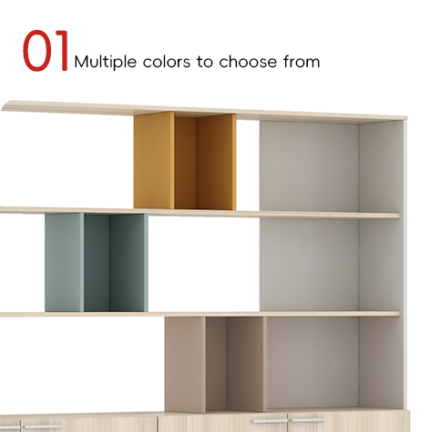 Поддержка настройки Nordic Oak Color File Cabinet Верхний дисплейный шкаф, сделанный на заводе Foshan Myidea Нижний слой с замковым шкафом
