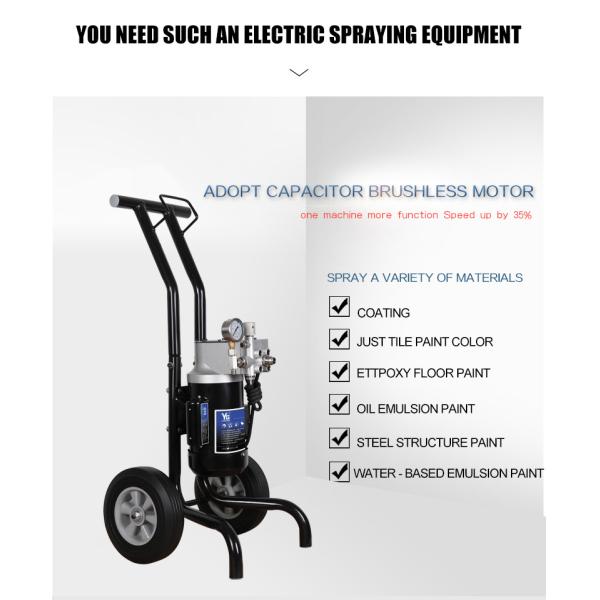 1.3KW 220V Portable Airless Paint Spray Machine High Pressure With Brushless Motor