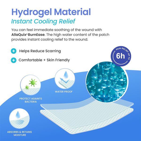 10x10cm Hydrogel Medical Wound Care Dressing For Burn OEM Logo Design