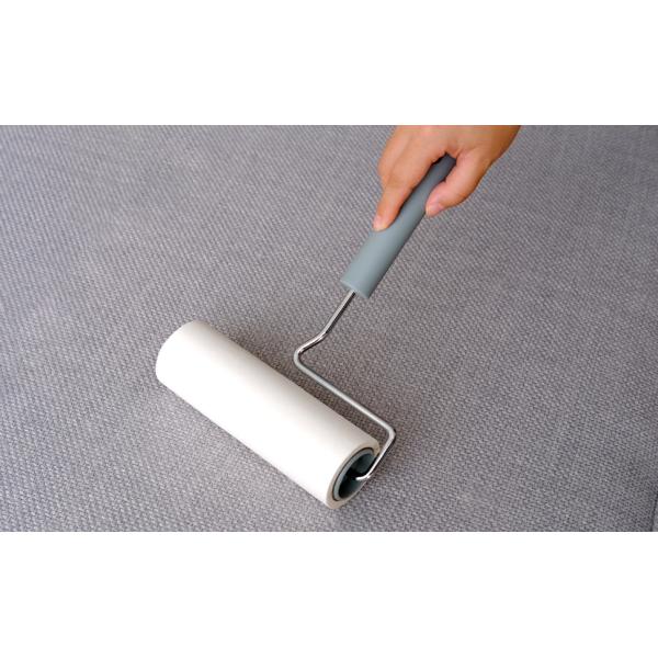 Remover de pêlos de animais de estimação de superfície grande e extremamente pegajoso, de rolos de linto de longo cabo, concebido para remover pêlos de cães e gatos de estimação