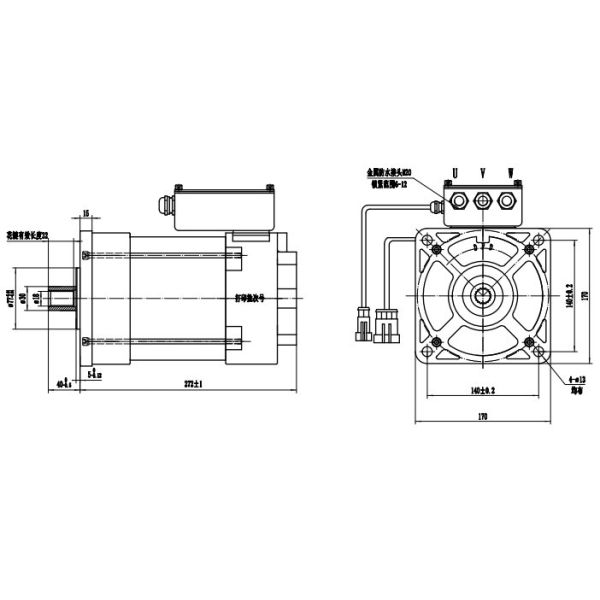 Enhanced safety features 3kW AC motor for Electric Vintage Car
