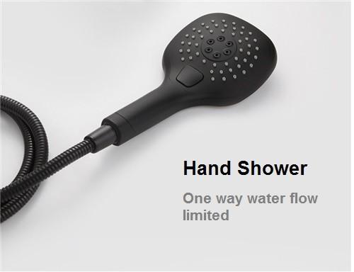 8-12 Inch Concealed Shower Faucet , Solid Brass Ceiling Shower Faucet Three Modes