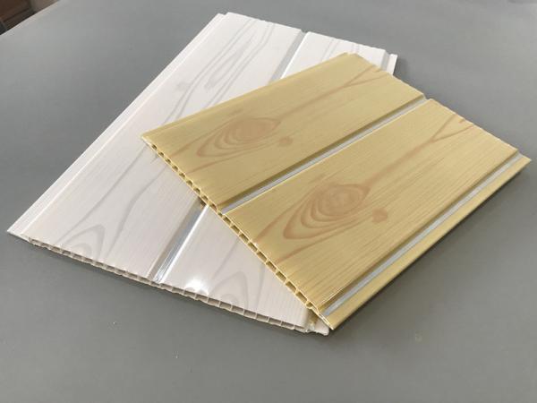 200 panneaux de revêtement en bois artistiques intérieurs de PVC du × 5.95M pour l'épaisseur du restaurant 8
