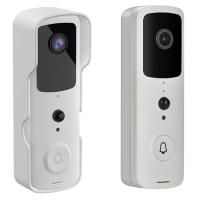 caméra de sonnette de sécurité de 2.4G Smart Hd Wifi avec l'audio bi-directionnel de vision nocturne de carillon