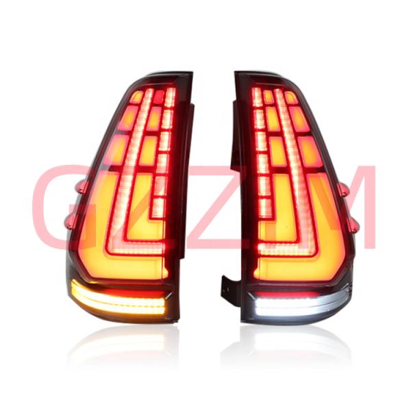 Prado 2003-2009 Автомобиль светодиодный задние огни Черный Желтый Toyota светодиодный задние огни тип 1