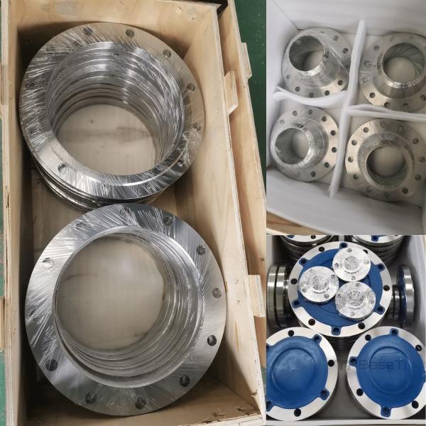 Polished Turned Titanium Pipe Flange GR1 2 5 GR2 Titanium Weld Neck Flange For Marine Offshore Industry