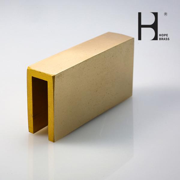 Anti Rust 3000mm Length Brass U Profile For Interior Decoration
