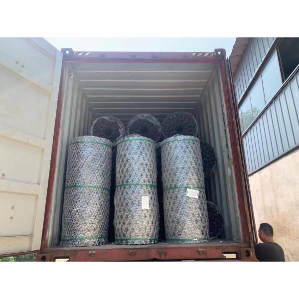 Powder Coated Galvanized Concertina Coil , Concertina Barbed Wire Cbt-65