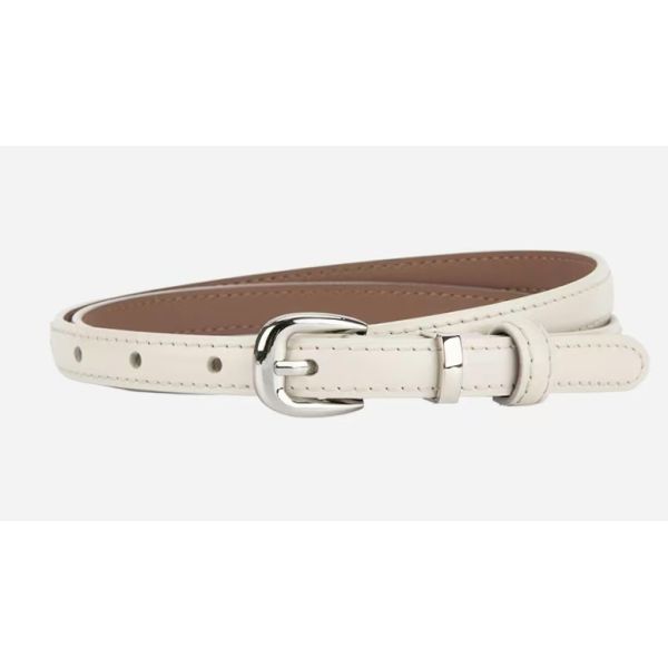 Canvas Woven Belt, Leather Trim Belt, Silver Buckle, Stretch Belt, Two-Tone Casual Belt, Versatile Belt for Jeans