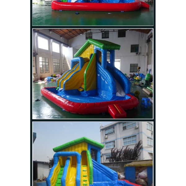 Kids High Quality Inflatable Small Water Slide on Land