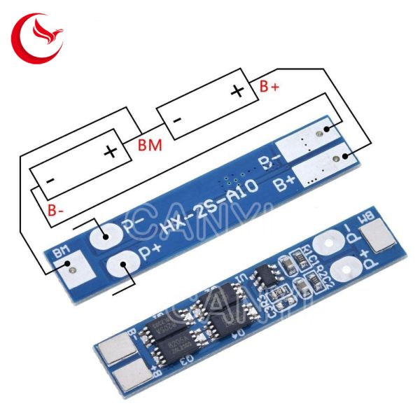 led pcb assembly 2S 7.4V 8A battery protection Printed Circuit Board electronic circuit protect board