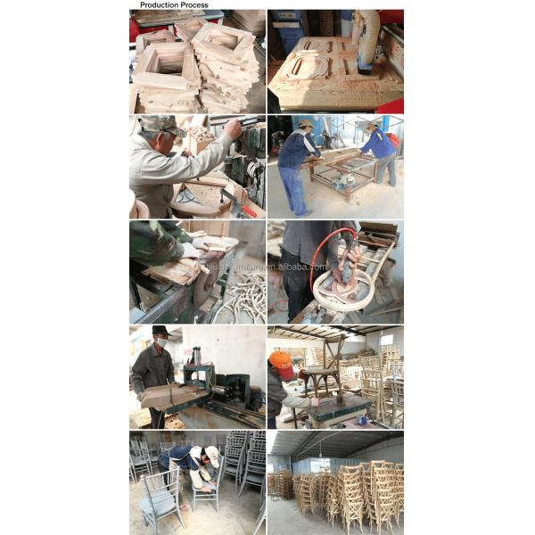 Classical Solid Wood Chivari Chair Rattan Dining Wedding Chairs for Wedding Events