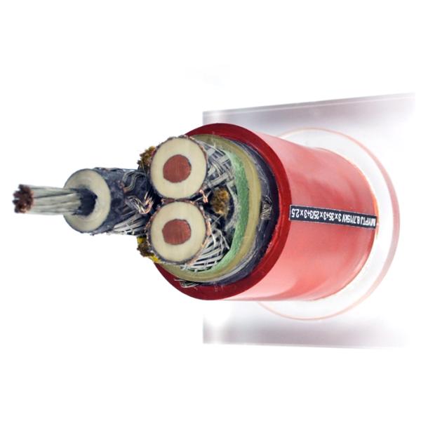 Cable flexible de goma Shenghua Power 8.7 / 15 KV MYPTJ Ecológico para equipos pesados