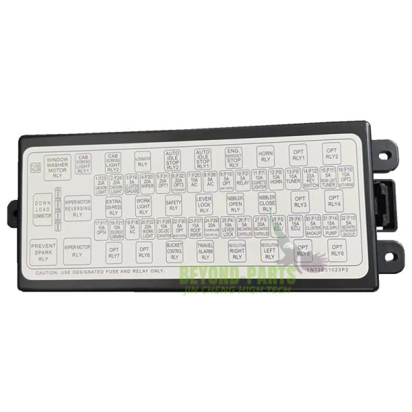 Новые части экскаватора Голландии E15B сплавляют черноту коробки YN24E00016F2 высококачественную