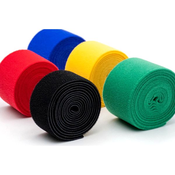 Dansky Custom Color and Size Double Side Fabric Loop Soft Nylon Fabric Reusable Loop Tape Soft Loops