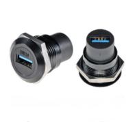 USB 3.0 Zinc Alloy Round Data Connector Dustproof Audio Data Connection for Industrial Electronics Accessories