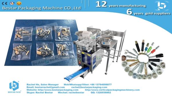 Screw nails bolts nuts automatic counting and mix pouch packing machine