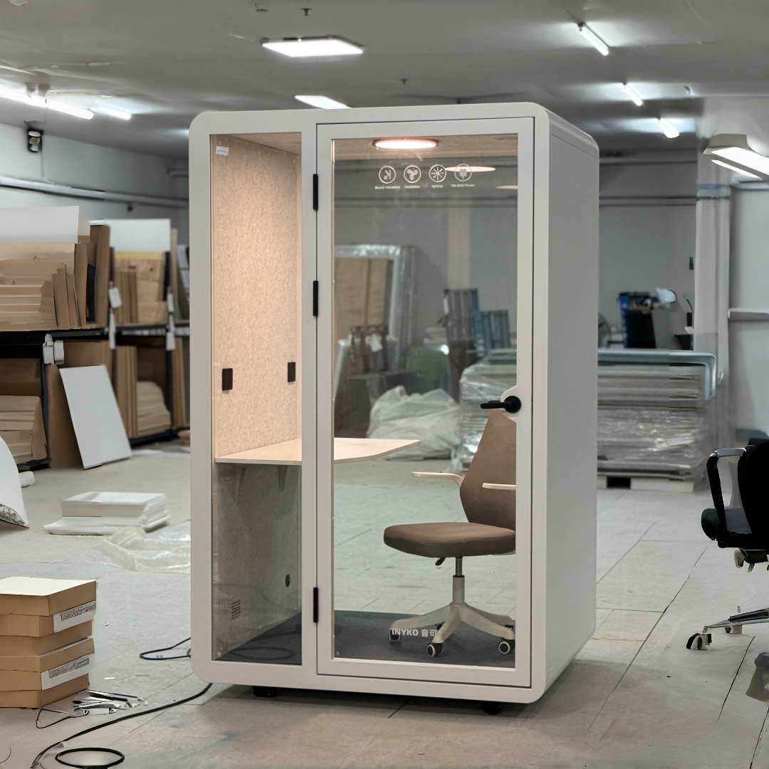 STC35dB Soundproof Phone Booth Office Pod with Customizable Design and Built-in Ventilation