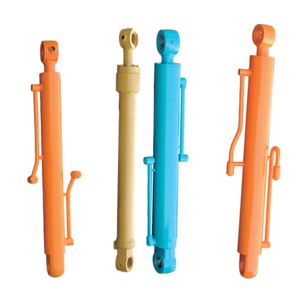 XE210 XE240 Excavator Boom Arm Bucket Stick Hydraulic Oil Cylinder With Lever 45 Steel