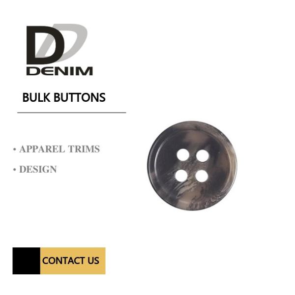 Fashion Concaved Camel Round Button 24L Classic Pattern Horn Buttons For Suit & Jacket