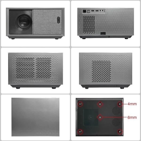 EHOMM S1 Premium Smart Projector Native 1080P 800 ANSI Android 9 WiFi Bluetooth Auto Focus Home Theater Projector with 300 Display