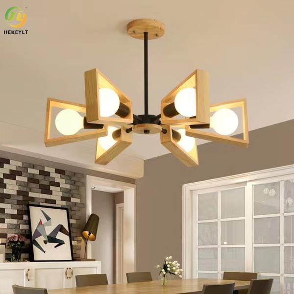 Подвесной деревянный современный подвесной светильник, кухня, столовая, фермерский дом, E27