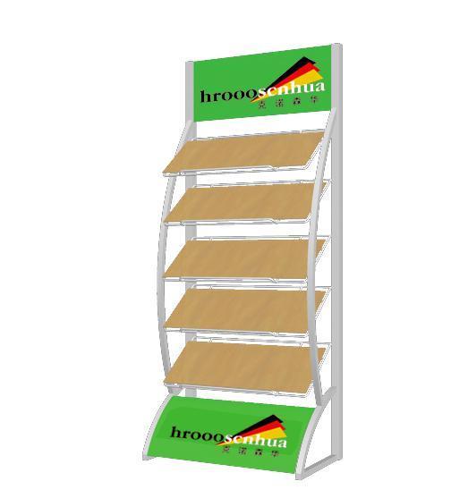 4 shelves 1 dump bin foldable store wire display rack