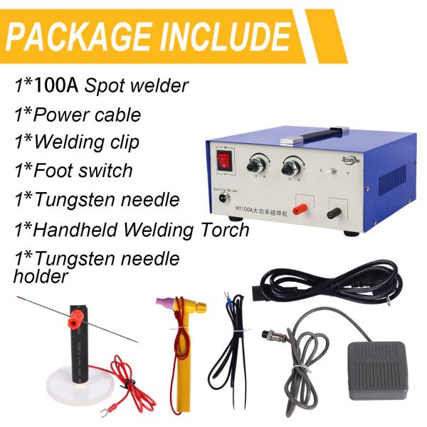 Tooltos 100A Jewelry Pulse Spot Welder