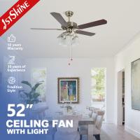Fan de plafond décorative à télécommande de ferme de 52 pouces avec 5 lumières