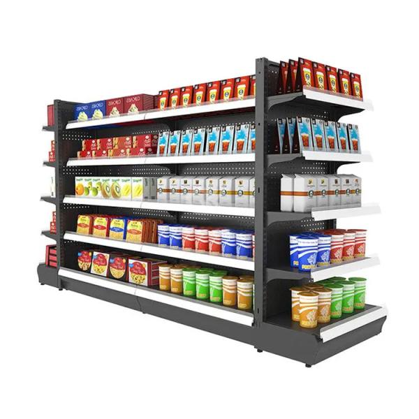 Système de rayonnage de supermarché moderne Options personnalisables durables