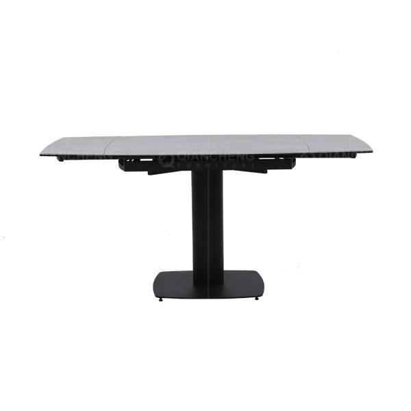 A mesa de jantar de alargamento do retângulo 1.16CBM ajustou a parte superior de pedra aglomerada retângulo