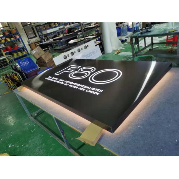 Hanging Acrylic Sign Board Company Brand Name Custom Led Logo Panel Edge Lit Electronic sign