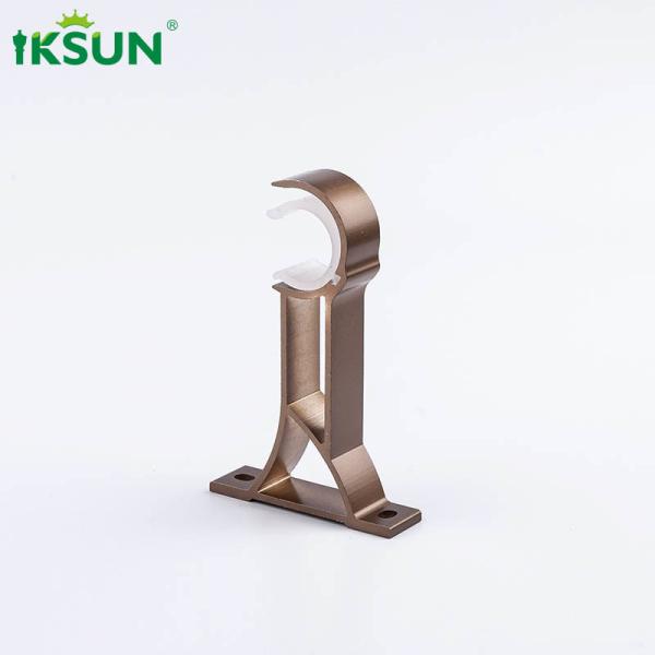 Dark Gold Single Curtain Rod Brackets 1.1 For Home Decorating
