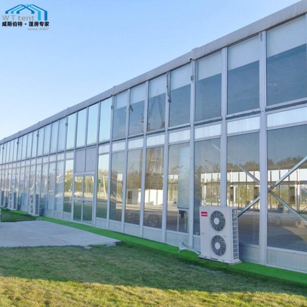1000 People Huge Outdoor Exhibition Tents With Solid Walls Air Conditioner