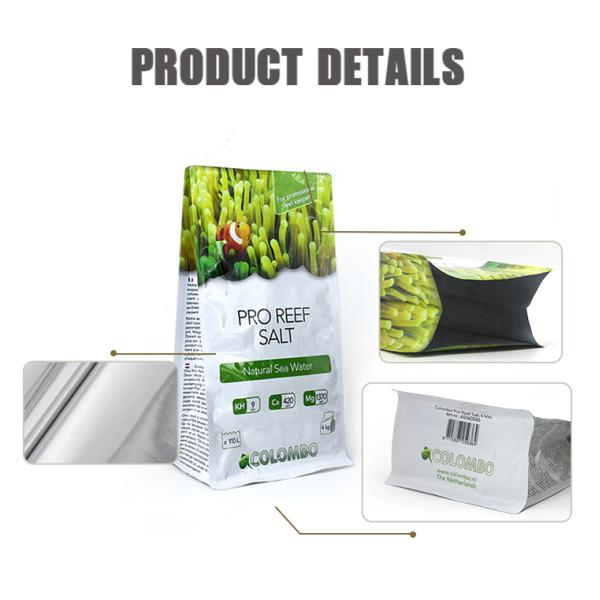 пестицида 20kg алюминиевой фольги стойки сумки органического удобрения мешка вверх плоские нижние упаковывая