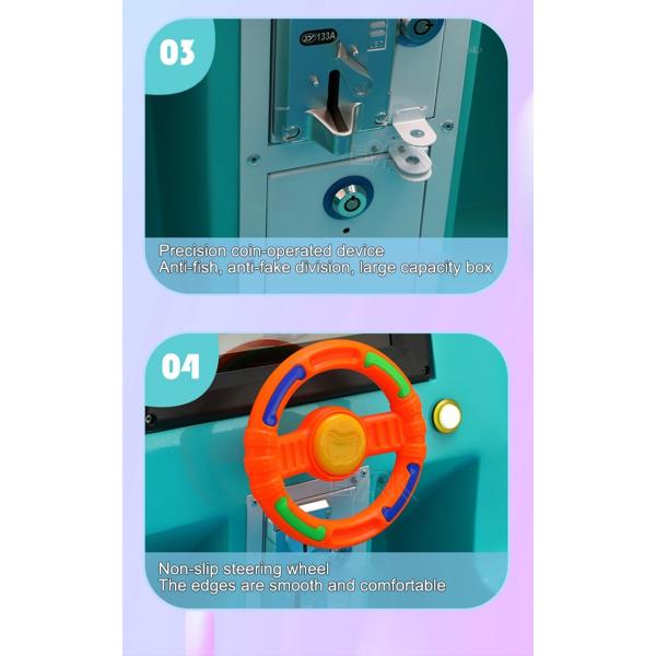 New Square Park Little Blue Train Small Amusement Equipment Battery Car