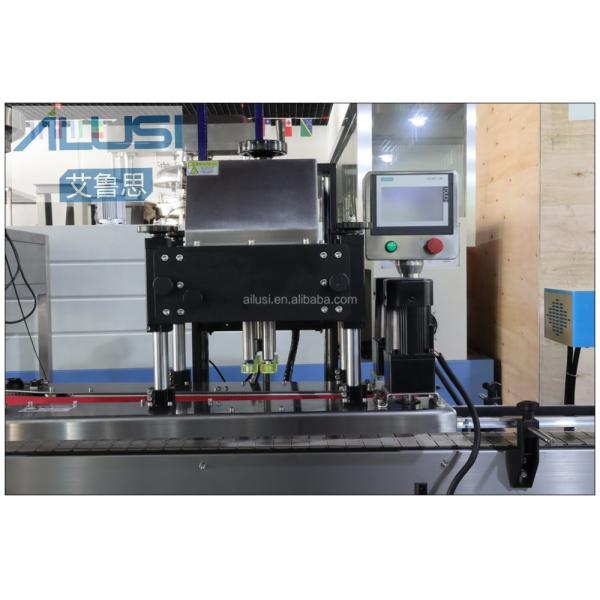 Производственная линия пластиковой бутылки Ailusi SUS304&316L жидкостная заполняя покрывая с обозначать круглой бутылки