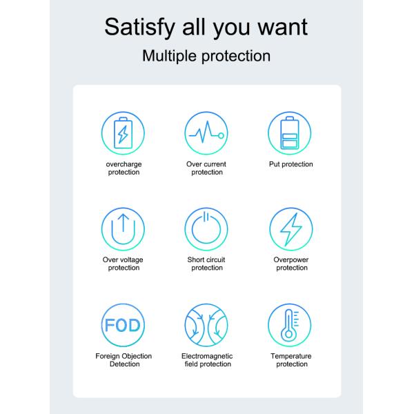 FCC Certified Magnetic Portable Charger , 4 In 1 Wireless Charging Station 15w