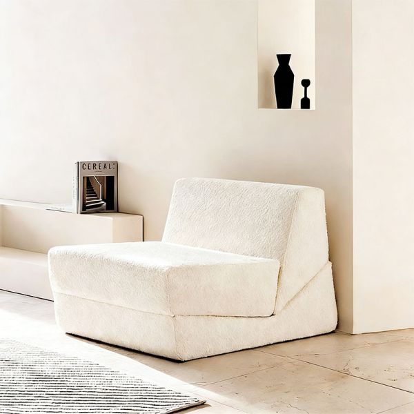 Modern Square Sectional Sofa Apartment Living Room Bedroom Recliner Sofa Bed Furniture Vacuum Compressed Modular Packing