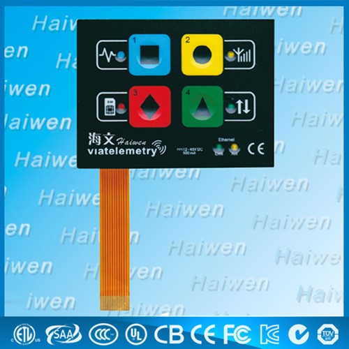 Custom Screen Printing FPC Membrane Switch Keypad With Polyester Dome