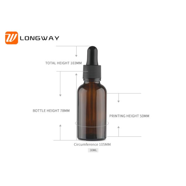 Essential Oil Drop Bottle Glass Amber Color for Oil Packaging