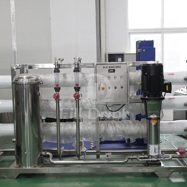 SUS 304 RO Water Treatment System 8040 Membrane 10000L/H Filter