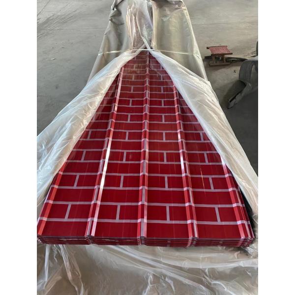 ASTM стандартная плоская катушка предварительно окрашенная гофрированная стальная плитка железная крыша плитка и лист