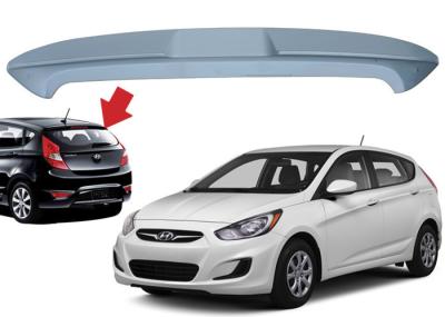 Hyundai Accent Hatchback 2010 2015 Car Roof Spoiler ABS Material 136*18*32cm Size Wholesaler