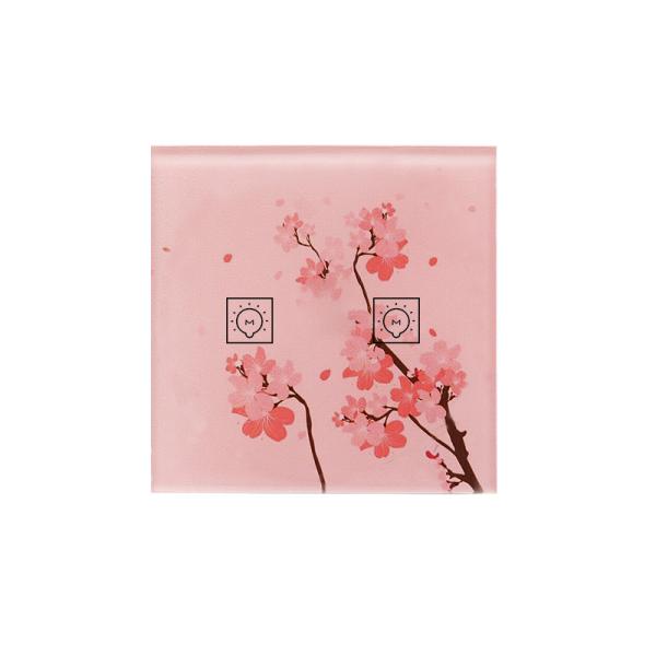 Glomarket 2 Gang Wifi Tuya Glass Panels Light Wall Fan Smart Switch No Neutral Smart Switch With Button For Home